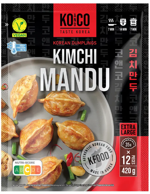KO&CO Kimchi Mandu – 420 g Packung